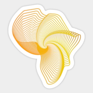 Africa map echo Sticker